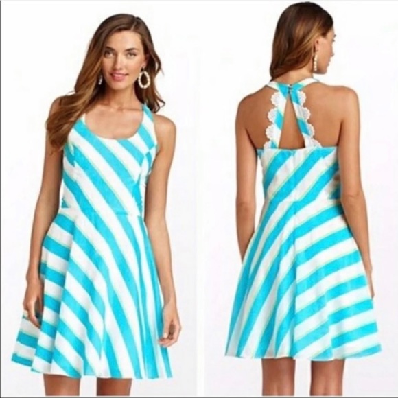 Lilly Pulitzer Zo Dress in Roper Stripe - Picture 1 of 9